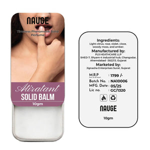 Nauge Timeless Pheromone Solid Perfume in 10g Balm for a refreshing and alluring fragrance