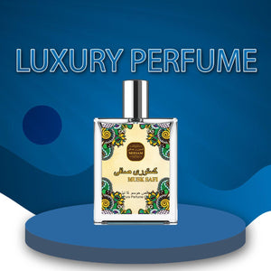 Musk Safi Pure Perfume 50ml in a luxurious bottle with vibrant design for an elegant fragrance experience
