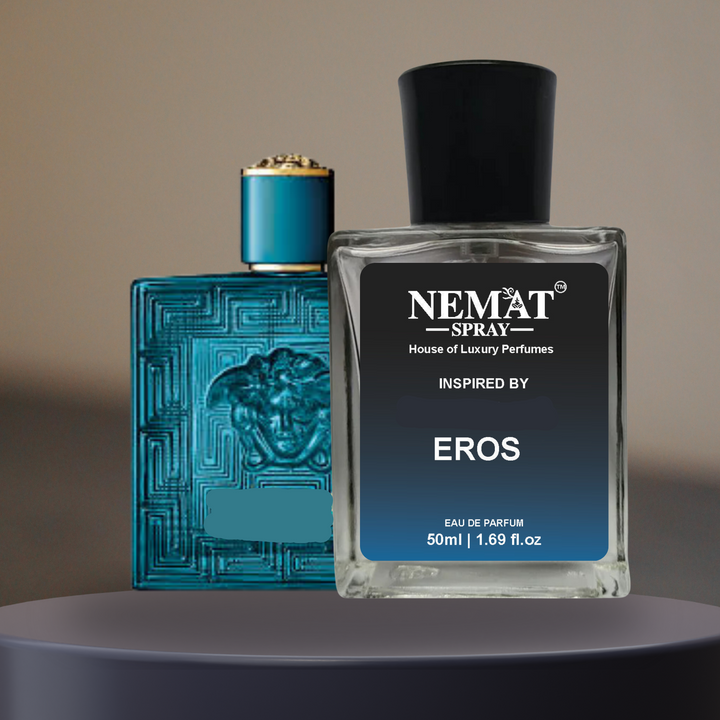 Eros Inspired Perfume for Men in a stylish bottle showcasing its luxurious fragrance and design