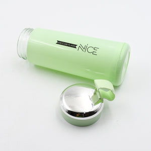 Superior eMart leak proof BPA-free water bottle in green with a sleek design and stainless steel cap