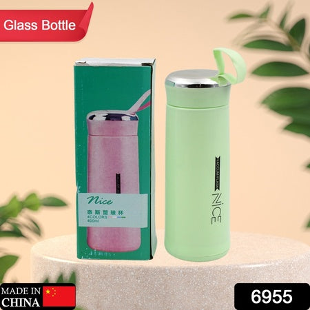 Superior eMart leak proof BPA-free water bottle in green with sleek design and lid