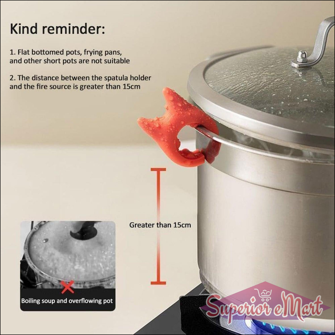 Non-Slip Pot Grip Clip for Kitchen - Superior eMart