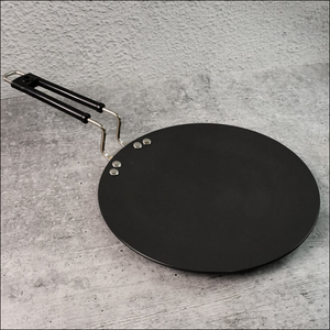 Non-stick Flat Roti Tawa With Heat-Resistant Handle (10 Inch 1 Pc) - Superior eMart