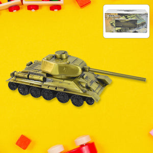 Nostalgia tank home decoration in gold finish, perfect for adding a vintage touch to any space
