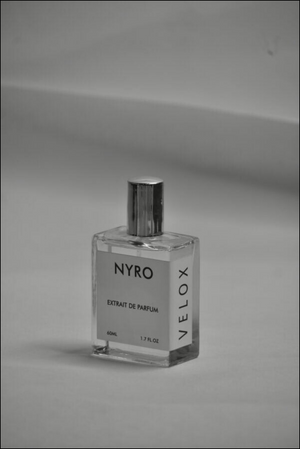 Nyro Velox Extrait de Parfum Bottle with Sleek Design for Fragrance Enthusiasts