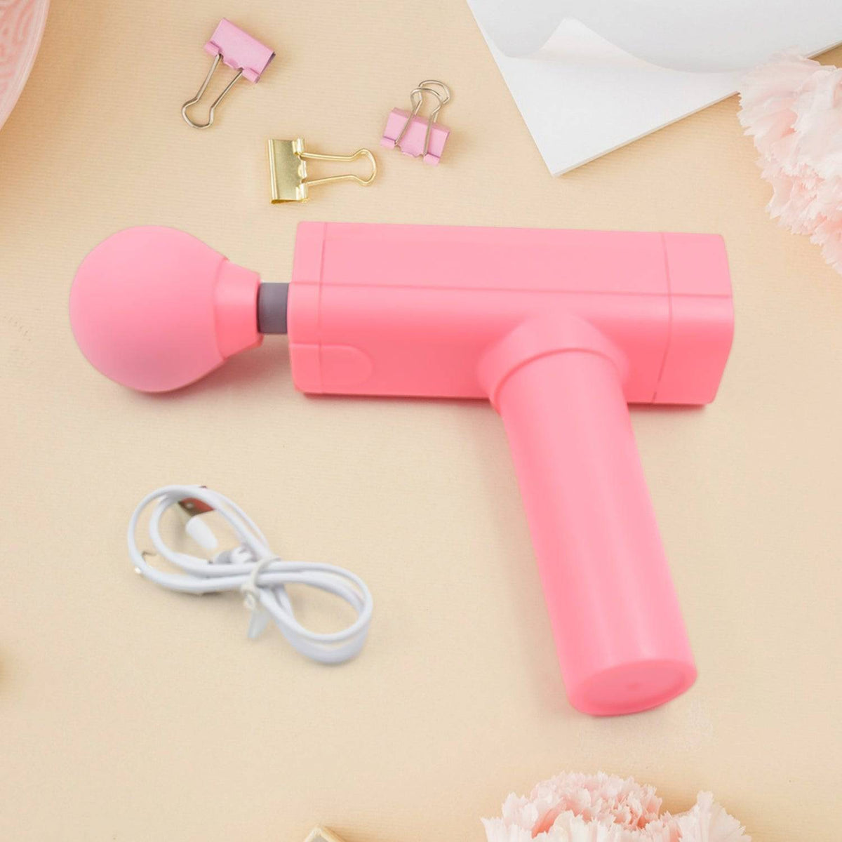 Massage Gun Deep Relax Powerful Muscle Massager Usb Chargeable (1 Pc) - Superior eMart