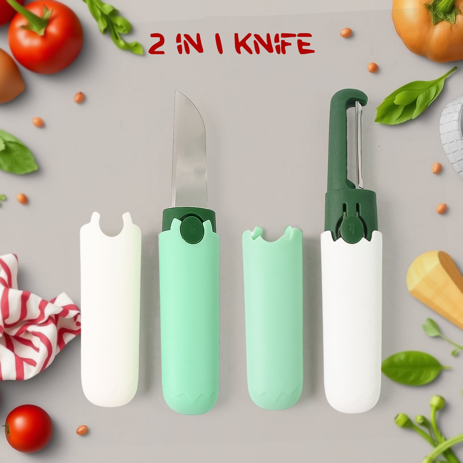 Superior eMart Multifunctional Peeler and Fruit Knife