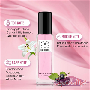Og Beauty luxury perfume gift set featuring floral and fruity notes in a stylish bottle
