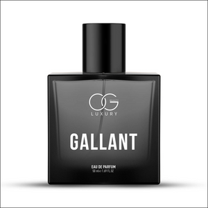 Og Beauty Gallant Eau De Parfum in a sleek black bottle, 50ml size for a luxurious fragrance experience