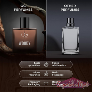 OG Woody Perfume for Men with unique fragrance lasts up to 8 hours in premium packaging