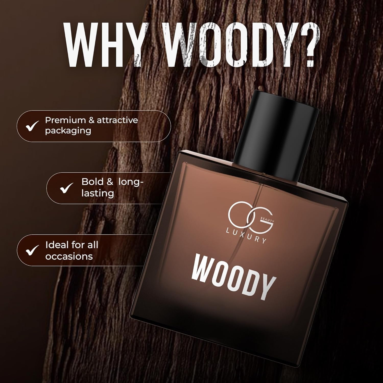 Woody perfume for men in stylish bottle with premium packaging and long-lasting fragrance for all occasions