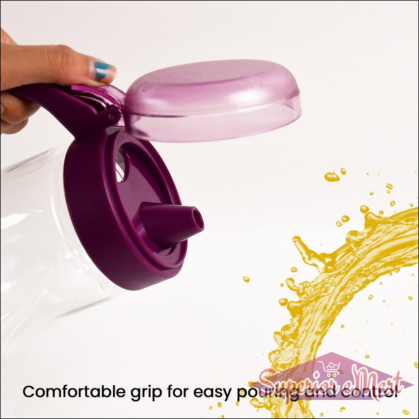 Oil And Juice Pourer Dispenser 1000ml (1 Pc) - Superior eMart