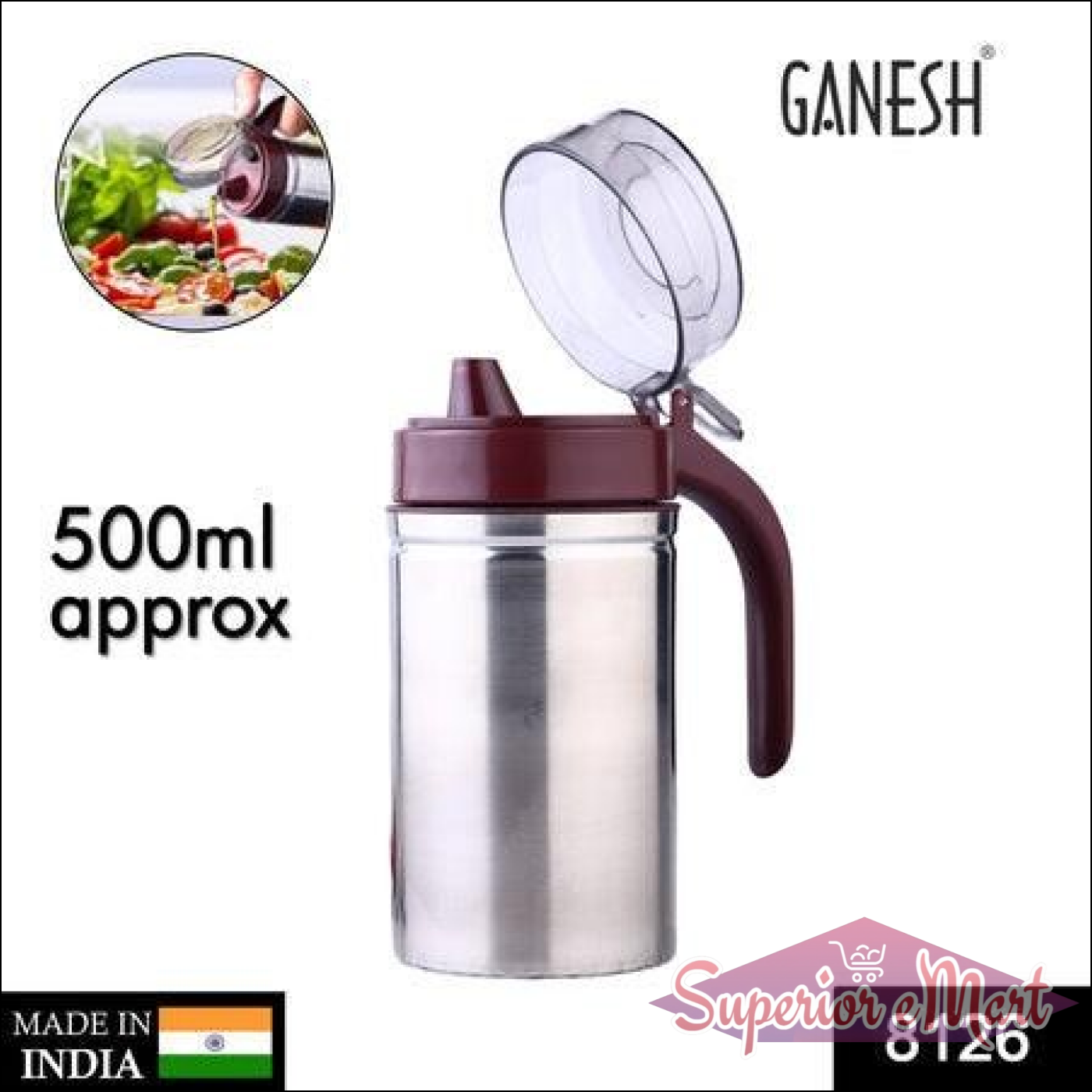 Oil Dispenser With Small Nozzle 500ml - Superior eMart