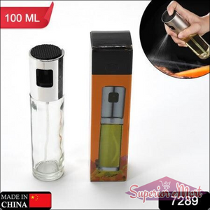 Glass oil sprayer for cooking with a sleek design and easy spray mechanism, ideal for precise oil application