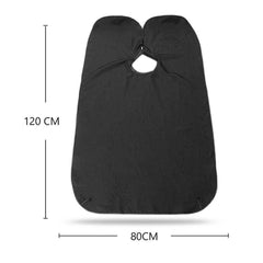 6027 Black Beard Apron Hair Clippings Catcher Grooming Bib - Superior eMart