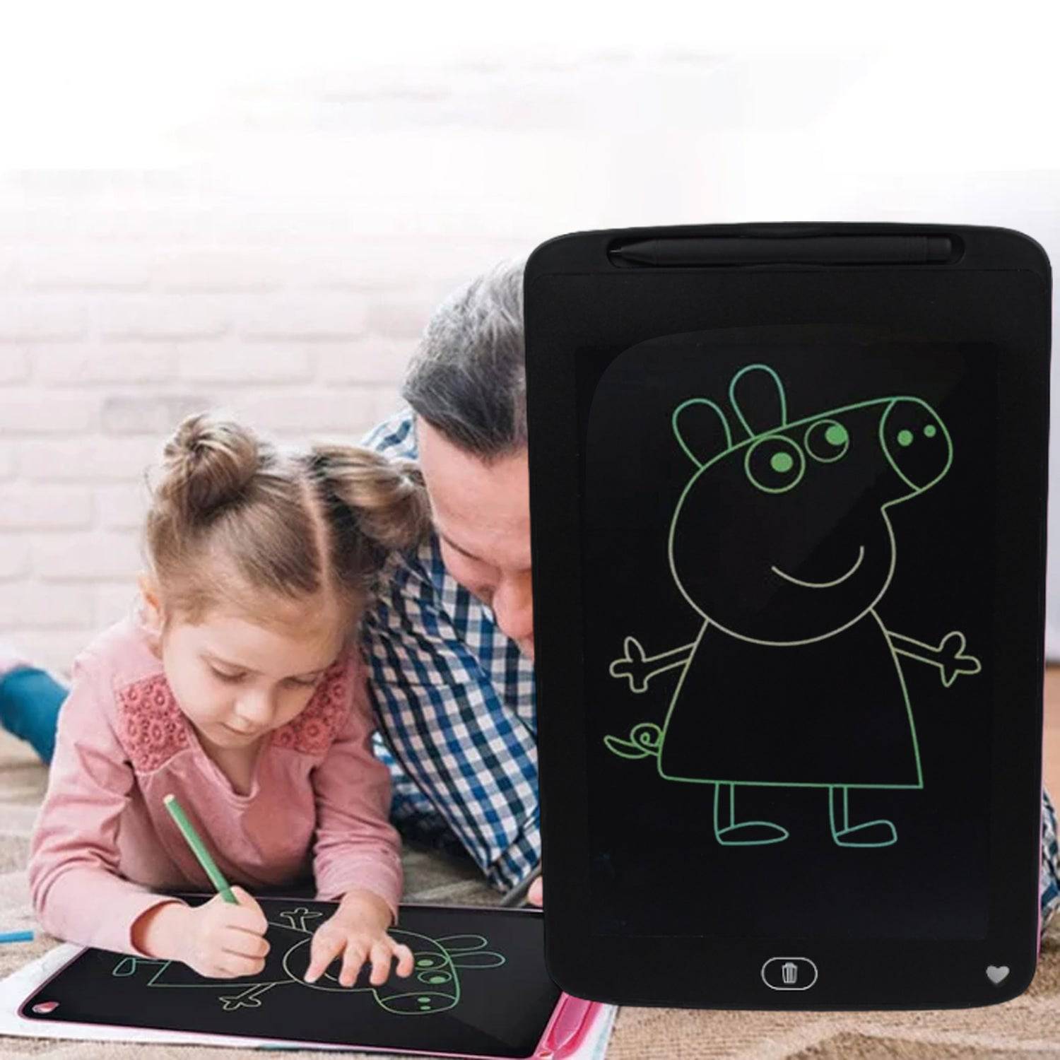 1412a Portable Lcd Writing Board Slate Drawing Record Notes Digital Notepad With Pen Handwriting Pad Paperless Graphic Tablet For Kids 12 Inch - Superior eMart