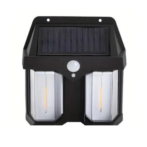Superior eMart outdoor solar wall lamp with dual LED lights and motion sensor for energy-efficient illumination
