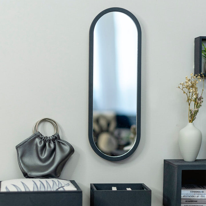 Oval Wall-mounted Bathroom Mirror (1 Pc) with sleek design perfect for modern home decor