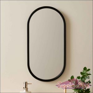 Oval Wall-mounted Bathroom Mirror - 1 Pc - Superior eMart
