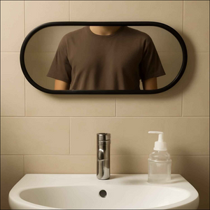 Oval Wall-mounted Bathroom Mirror - 1 Pc - Superior eMart