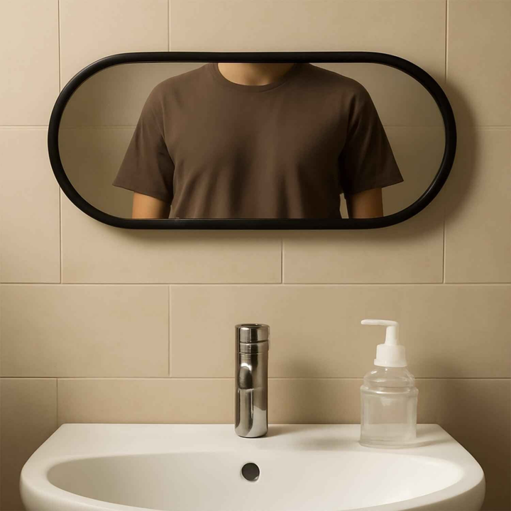 Oval Wall-mounted Bathroom Mirror - 1 Pc - Superior eMart