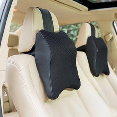 8595 Car Neck Pillow Car Neck Headrest Pillow Memory Foam Car Accessories Cushion Car Seat Head Support Neck Protector Car Seat Neck Pillowfor Driving (1 Pc) - Superior eMart