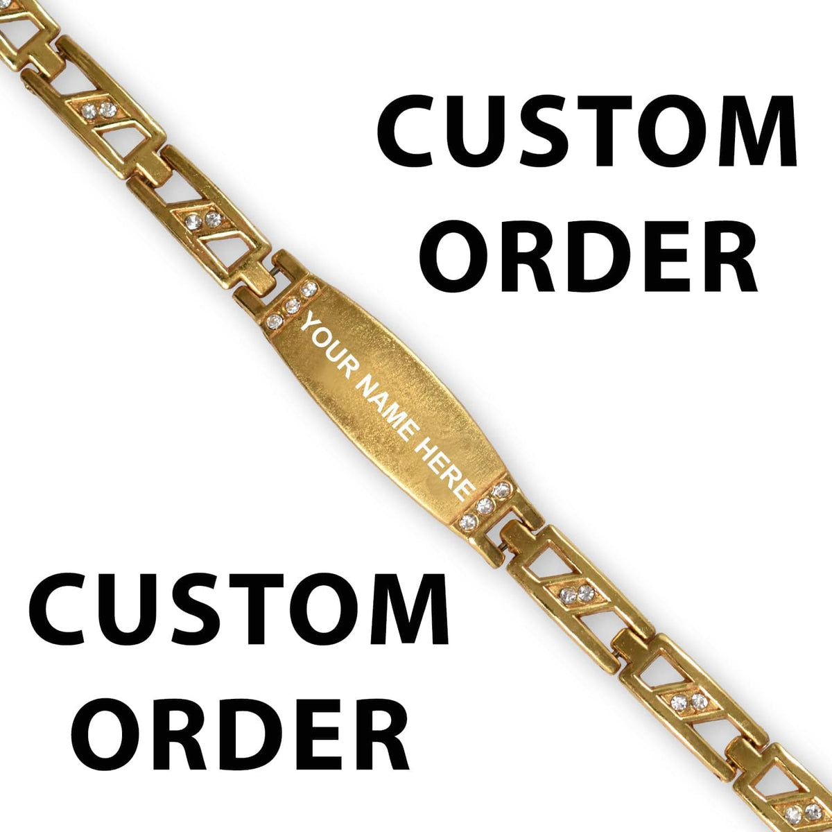 Golden Personalized Rakhi - Superior eMart