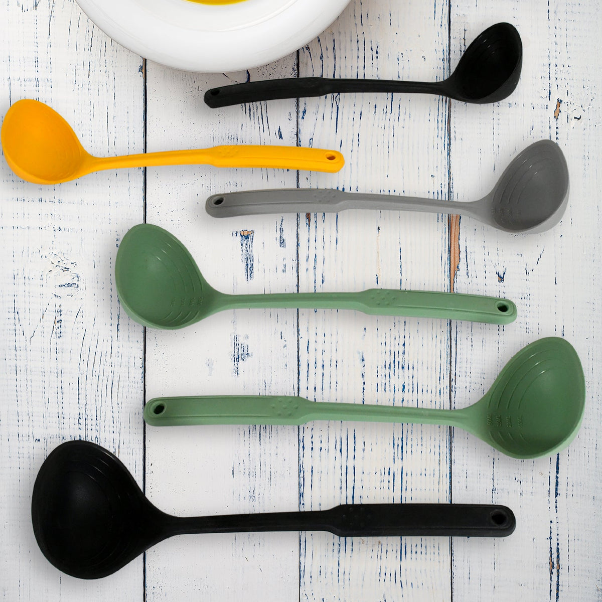 Multipurpose Silicone Spoon, Silicone Basting Spoon Non-Stick Kitchen Utensils H - 5687_silicone_soup_spoon_6pc_no36