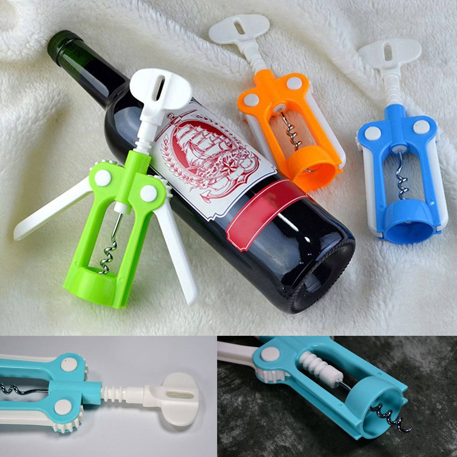 2816 Waiter Wine Corkscrew Bottle Beer Cap Opener For Restaurants Bar Home - Superior eMart