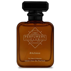 Perfumers Club Achieve 50ml unisex eau de parfum bottle for men and women