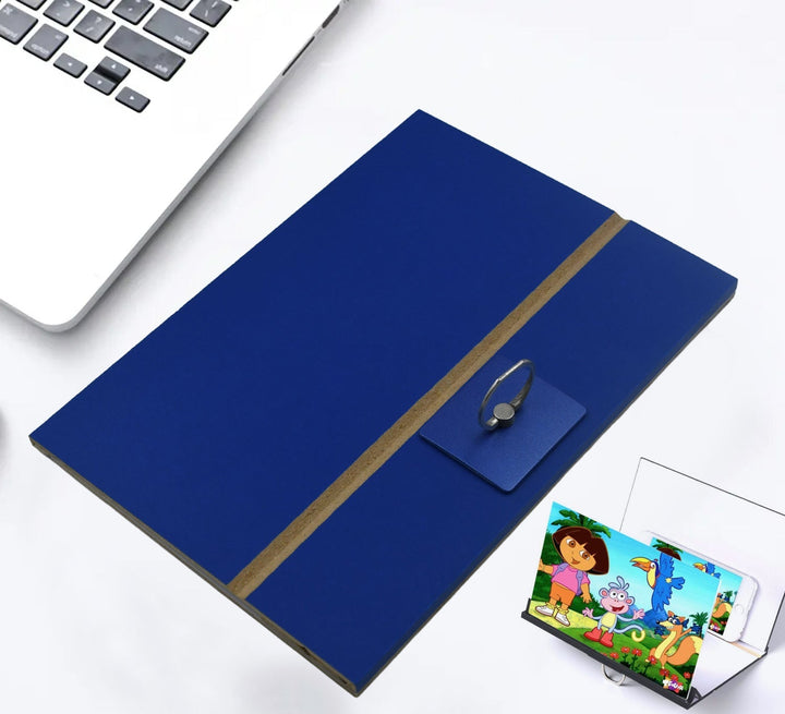 Superior eMart phone screen magnifier for easy viewing, designed with a sleek blue cover