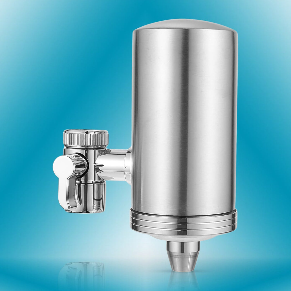 304 स्टेनलेस स्टील नल माउंट पानी फिल्टर, पानी शुद्ध (1 सेट) - 9545_ss_faucet_water_filter_set