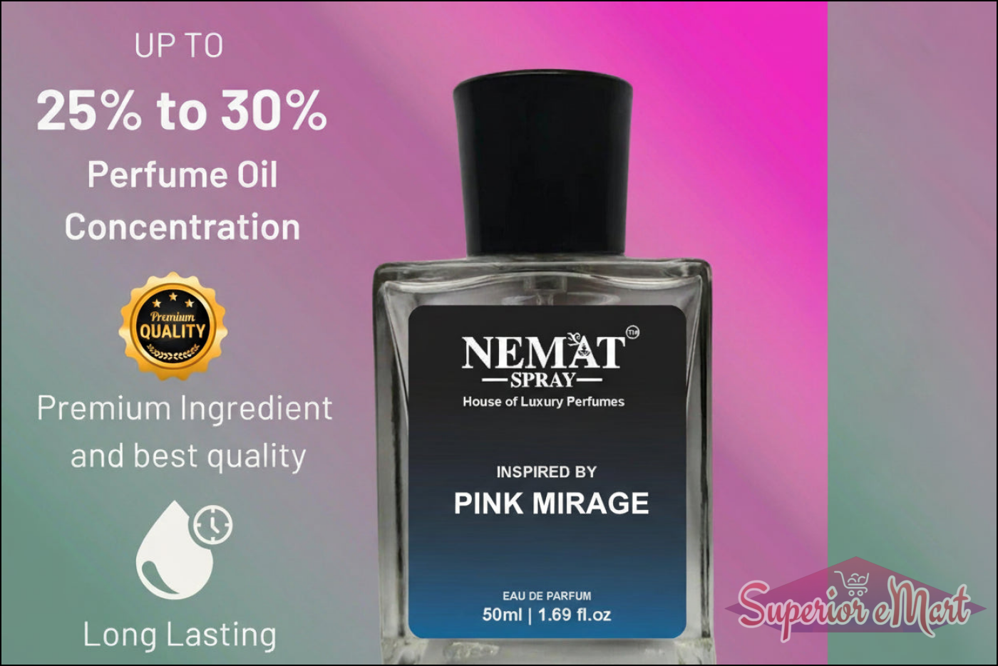 Bombshell Perfume for Women - Luxury Inspired Perfume in a 50ml bottle with high oil concentration for long-lasting scent