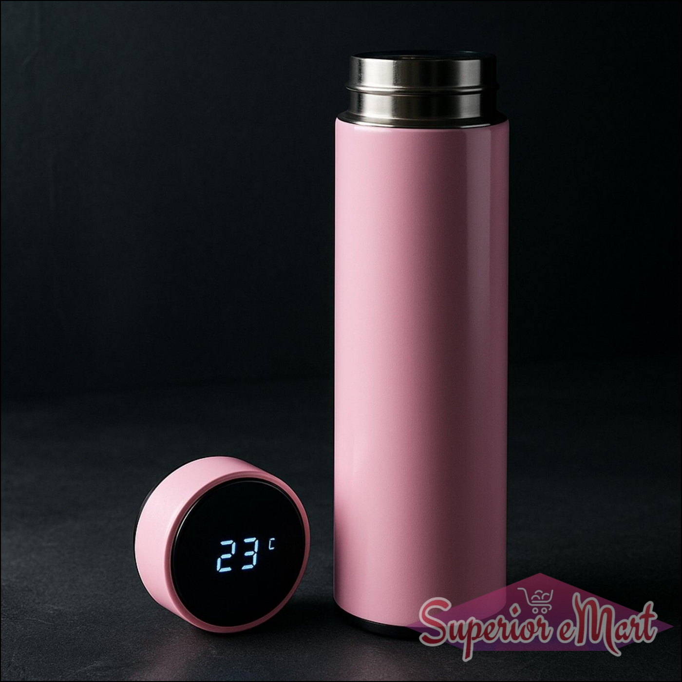 Pink Vacuum Insulated Water Bottle (1 Pc  500ml) - Superior eMart
