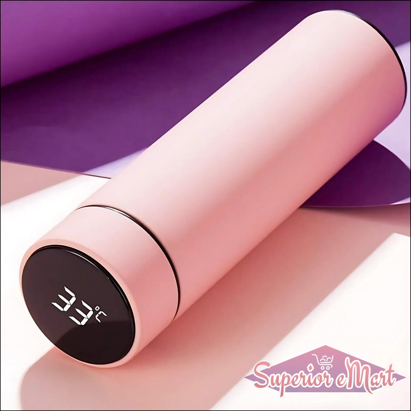 Pink Vacuum Insulated Water Bottle (1 Pc  500ml) - Superior eMart