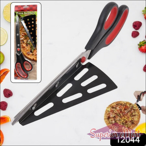 Pizza Cutter Scissors, Plastic Handle With Removable Spatula - Superior eMart