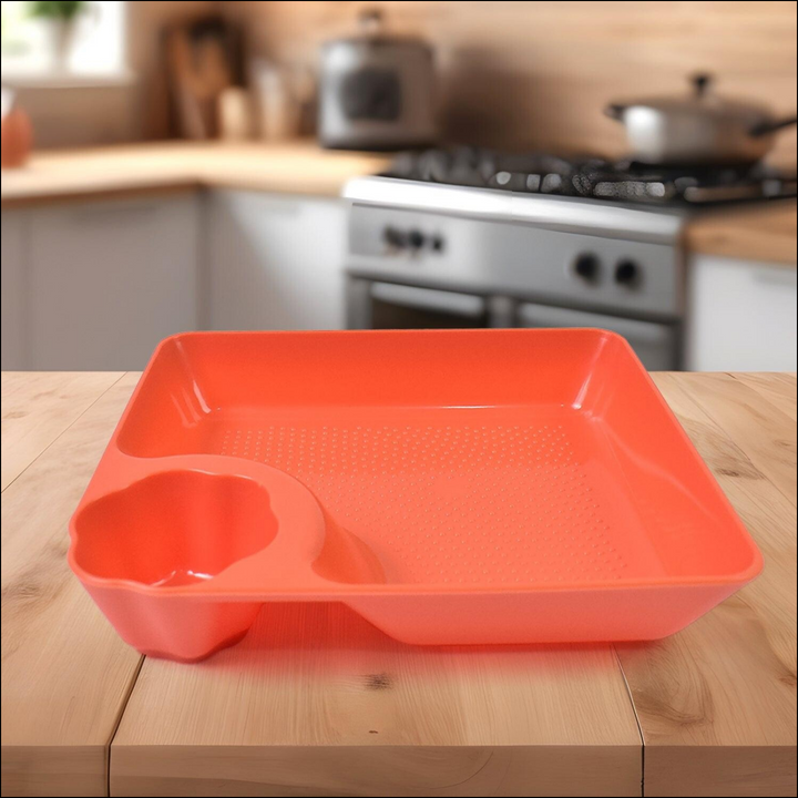 Plate with Dipping Saucer - Superior eMart