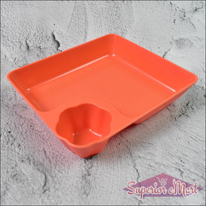 Plate with Dipping Saucer - Superior eMart