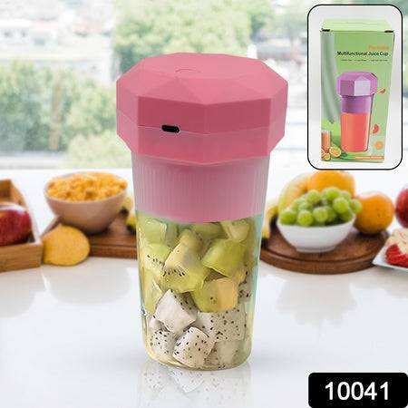 Portable Multifunctional Electric Juicer Cup Usb Juice Maker 6 Blade (350 Ml) - Superior eMart