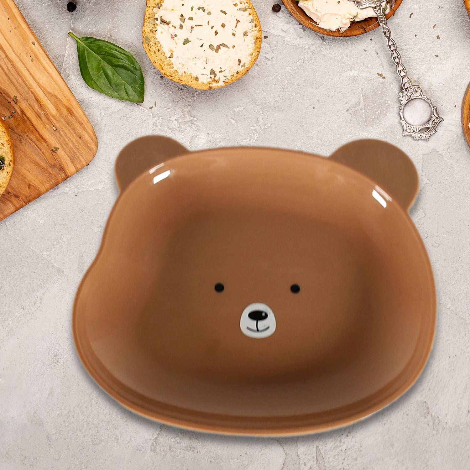 Durable Food Serving Plate, Bear Shaped Plate Cartoon Snack Plates For Serving F - 8186_cartoon_shape_plate_1pc