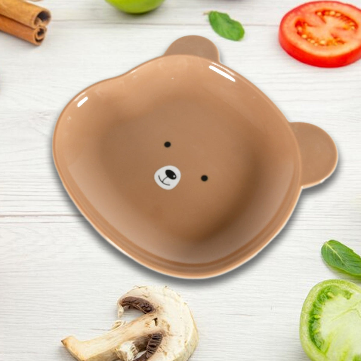 Durable Food Serving Plate, Bear Shaped Plate Cartoon Snack Plates For Serving F - 8186_cartoon_shape_plate_1pc