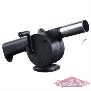 Portable Hand Crank Air Blower Fan For Charcoal Grill Bbq - Superior eMart
