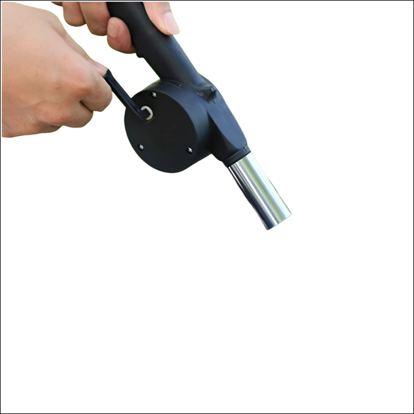 Portable Hand Crank Air Blower Fan For Charcoal Grill Bbq - Superior eMart