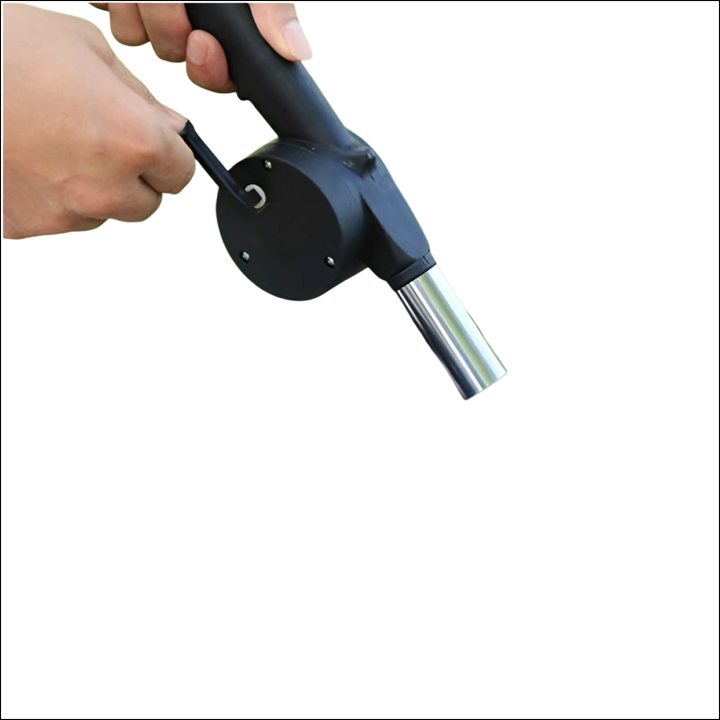 Portable Hand Crank Air Blower Fan For Charcoal Grill Bbq - Superior eMart