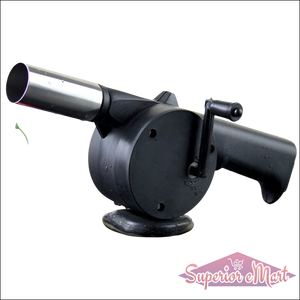 Portable Hand Crank Air Blower Fan For Charcoal Grill Bbq - Superior eMart