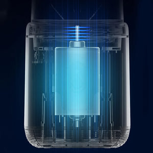 Close-up of the powerful motor inside Superior eMart portable juicer blender for efficient blending