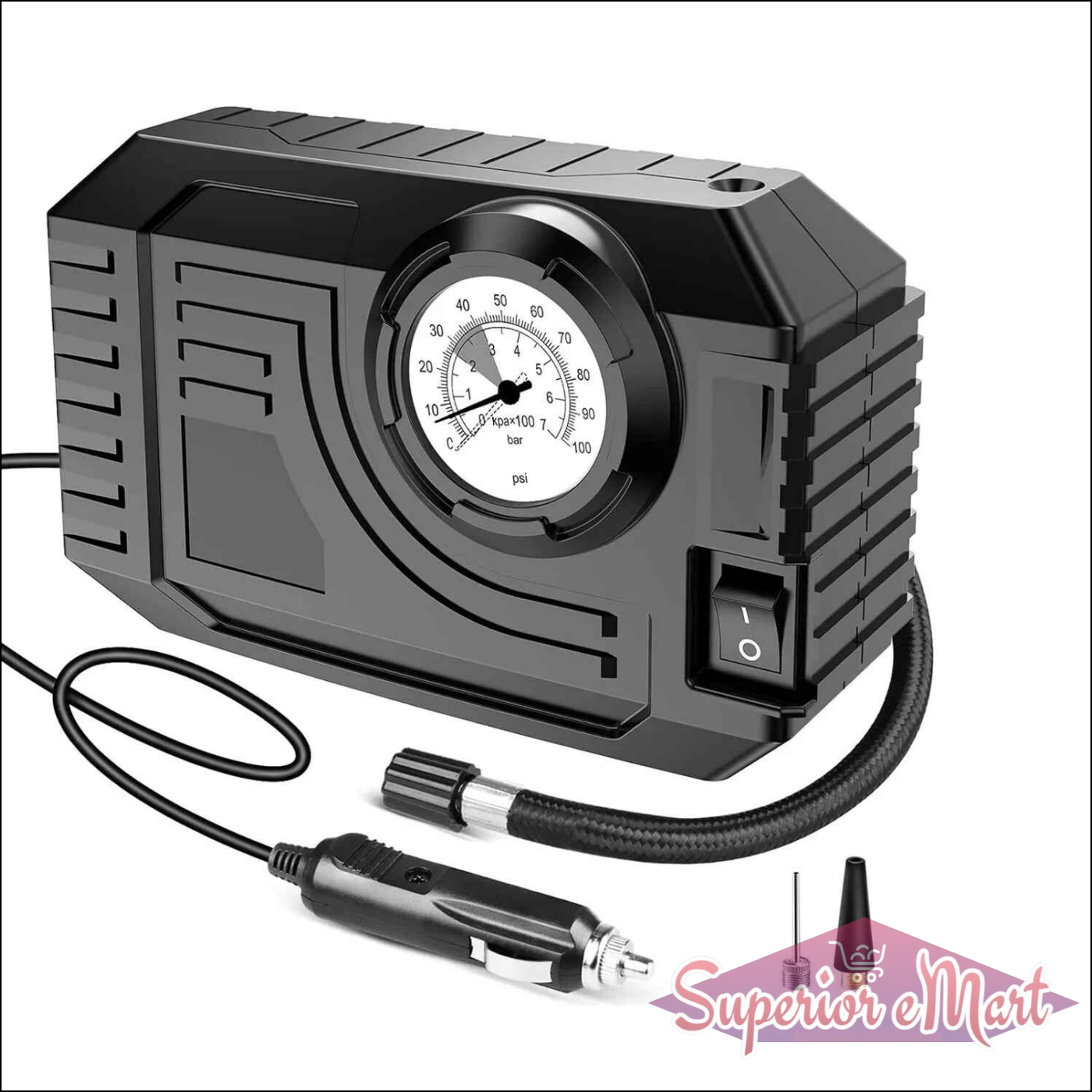 Portable Tire Inflator 12V for Cars - Superior eMart