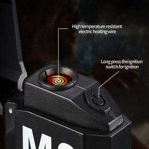 Portable torch lighter with high temperature resistant electric heating wire for safe ignition