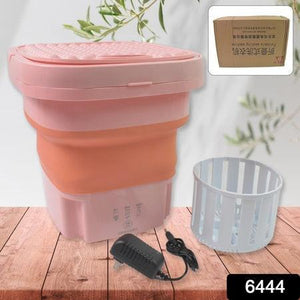 Portable washing machine foldable with compact design and included accessories for easy laundry tasks