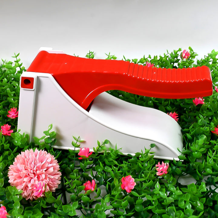 Potato chip slicer kitchen tool with ergonomic grip for making homemade chips easily